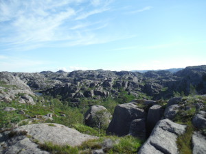 Paysage glacière balayé par le vent de mer.