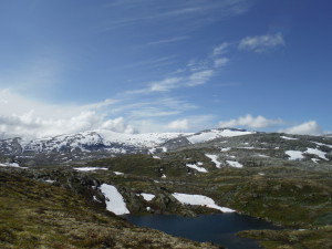 La vue de mon campement. 