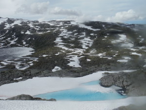 Un lac dans la glace.