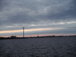 Le port d'Umeå, mon dernier bivouac de Suède