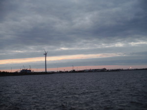 Le port d'Umeå, mon dernier bivouac de Suède