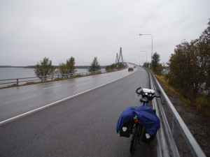 Going to Kvarken Archipelago, with the rain.