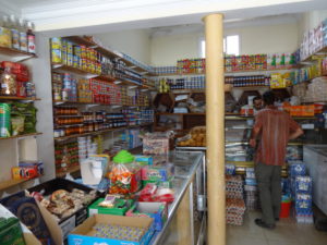 Groceries in a big shop, Oued Laou