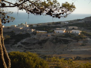 Our first campspot in Marocco, view on Douar Ighzar -n- Yamrabthan