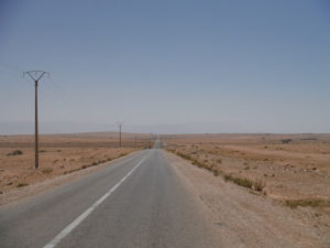 The road from Taourirt تاوريرت to Debdou دبدو