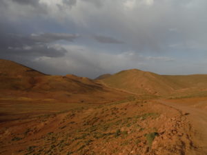 the trail from Agoudal to the Dades valley