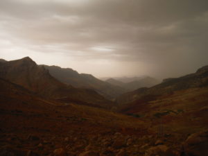 The pass of Tizi-n'Oufti -2150m