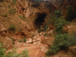 The natural bridge imi-n-ifri, some minutes laiter, with a flood