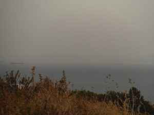 Europe, view from Africa. Strait of Gibraltar.